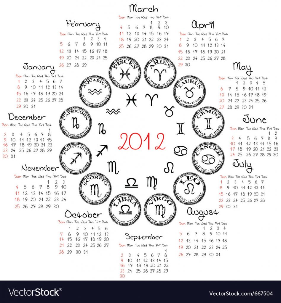 Lunar Calendar Zodiac Signs Month Calendar Printable - Reverasite